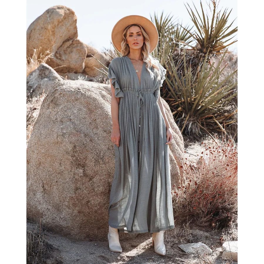 Ibiza Sara™ Maxi Dress Green/Grey