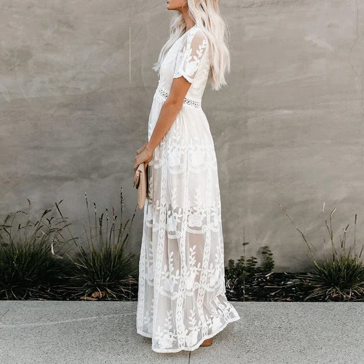 Leonor™ - Maxi Lace Ibiza Dress