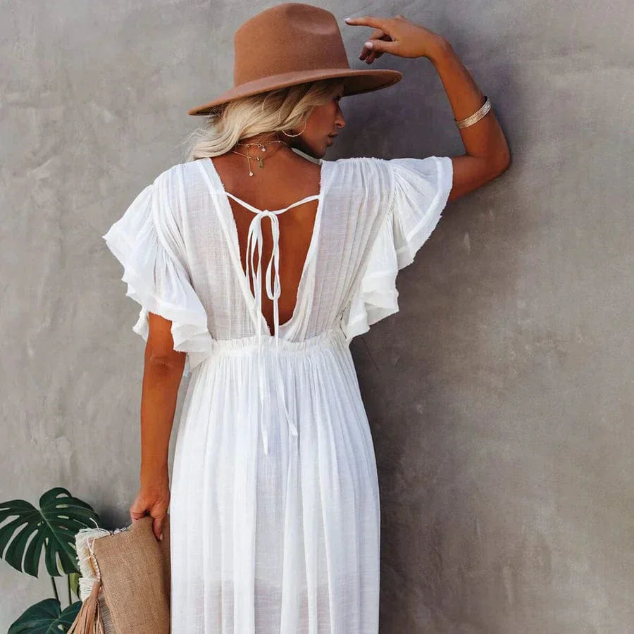 Andrea™ - Maxi Beach Dress in White