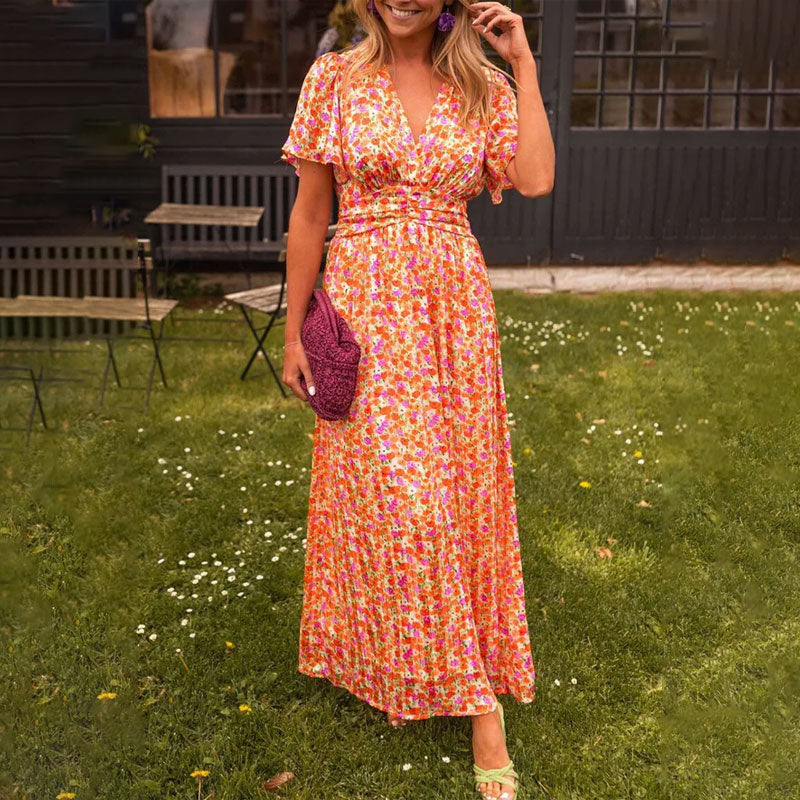 Laura | Classic V-Neck Dress