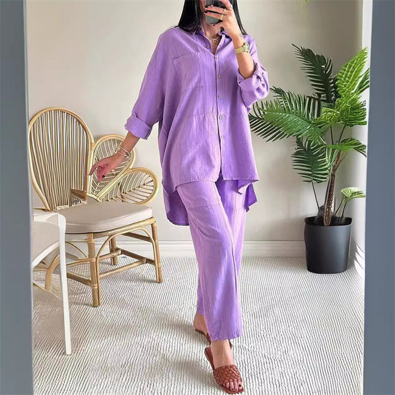 CHRISTINE | SET WITH OVERSIZED SHIRT AND PANTS