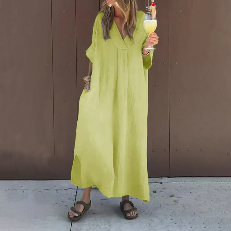 Jane - Casual Long Cotton Dress