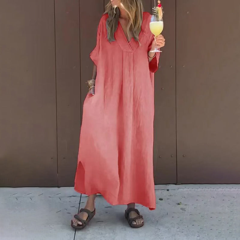 Jane - Casual Long Cotton Dress