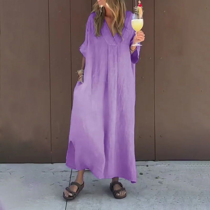 Jane - Casual Long Cotton Dress
