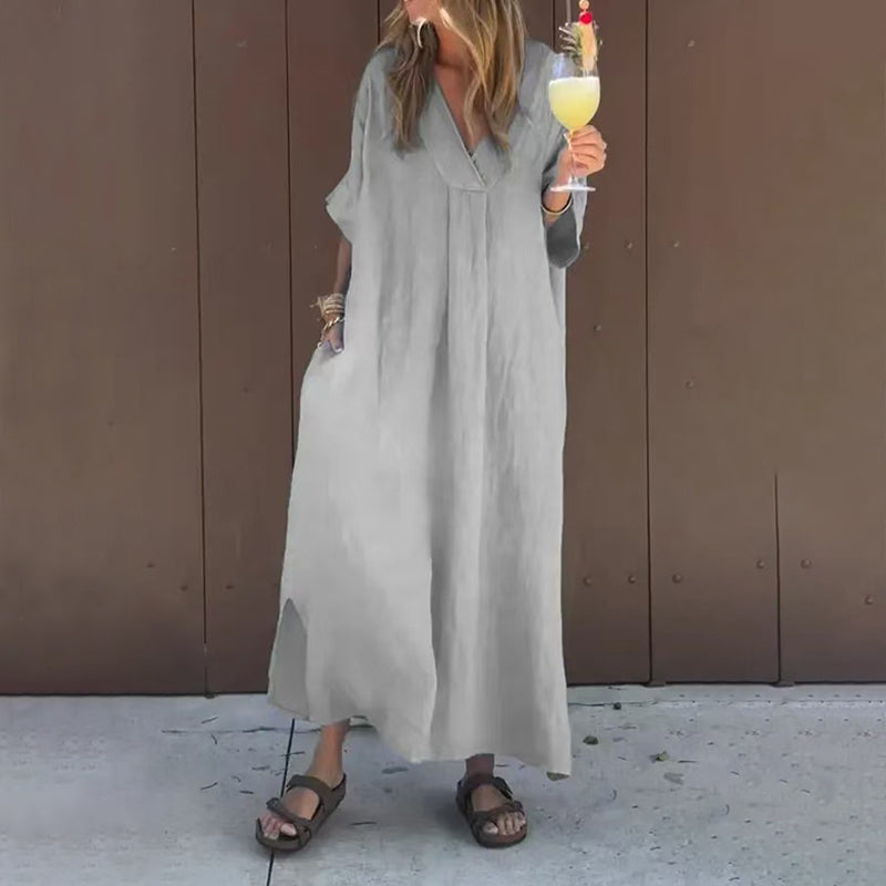 Jane - Casual Long Cotton Dress