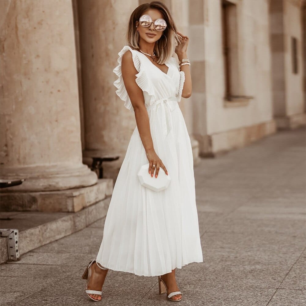 Fátima™ - V-Neck Dress